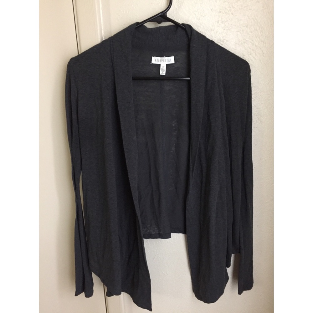 Gray cardigan